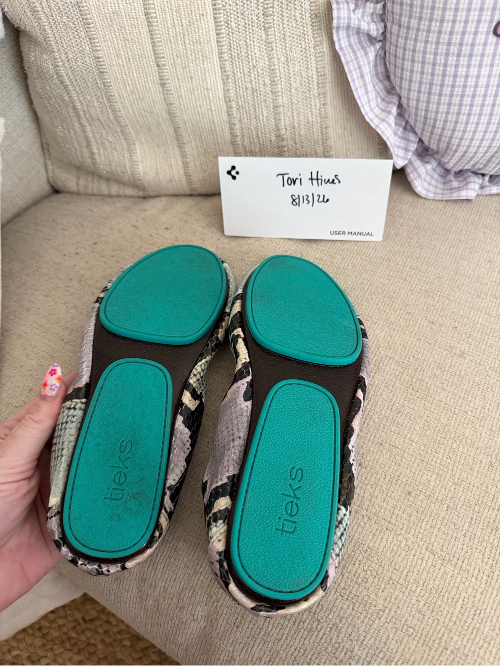 Lavender Snake Tieks - Picture 2 of 4